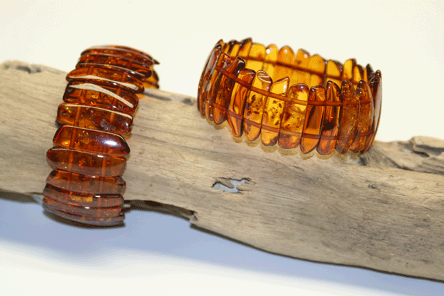 Stäbchen Armband Cognac #A